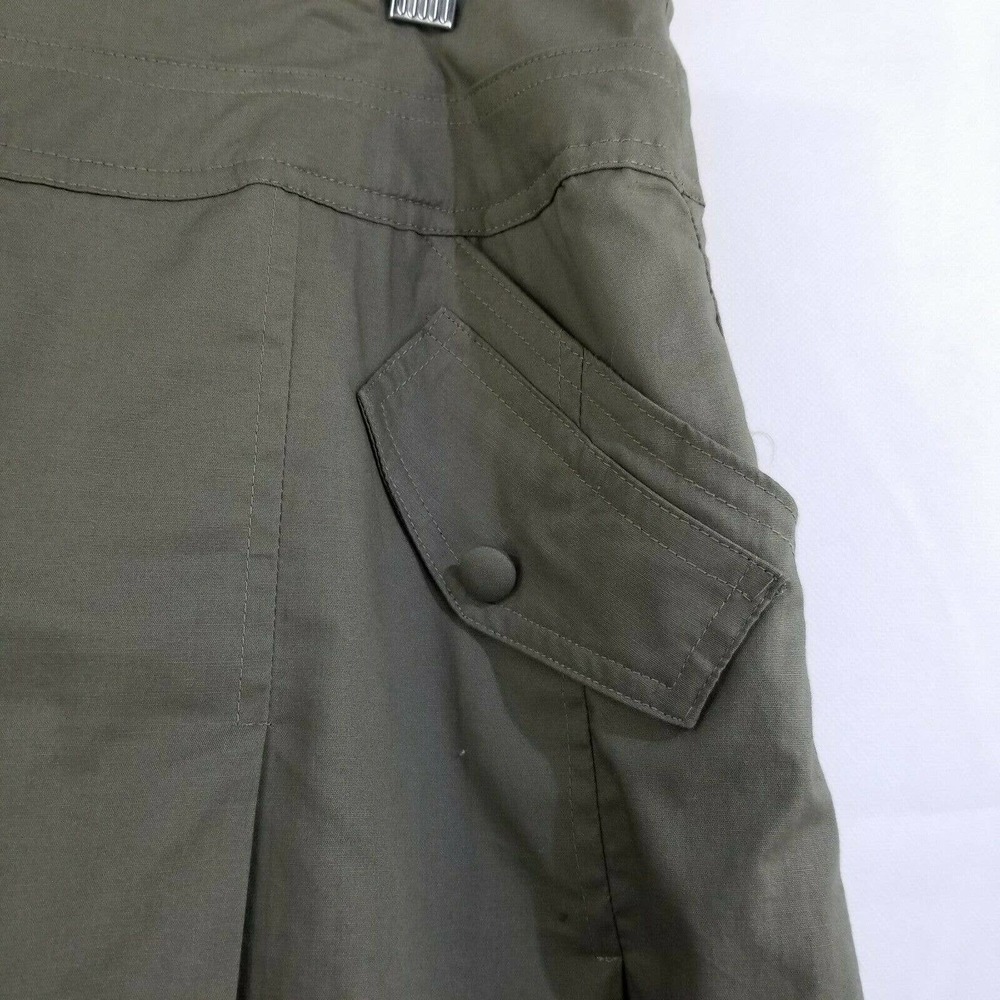 Alexandra Bartlett Olive Green Pleat Skirt Size 10 - Picture 4 of 10